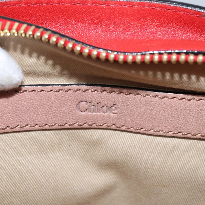 Chloe Etel Hand Bag Leather 2way Pink 04 12 50 65 th5018