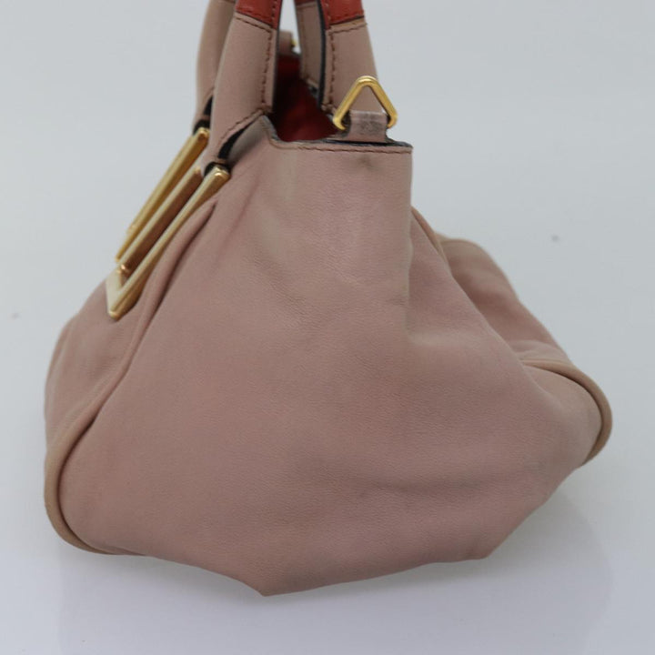Chloe Etel Hand Bag Leather 2way Pink 04 12 50 65 th5018