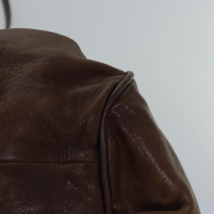 Chloe Etel Hand Bag Leather 2way Brown th5098