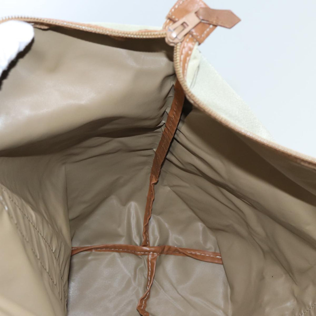 CHRISTIAN Top quality Dior Tote Bag Nylon Beige Auth th5100