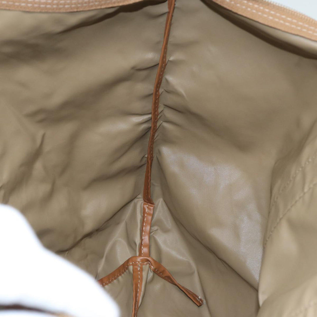 CHRISTIAN Top quality Dior Tote Bag Nylon Beige Auth th5100