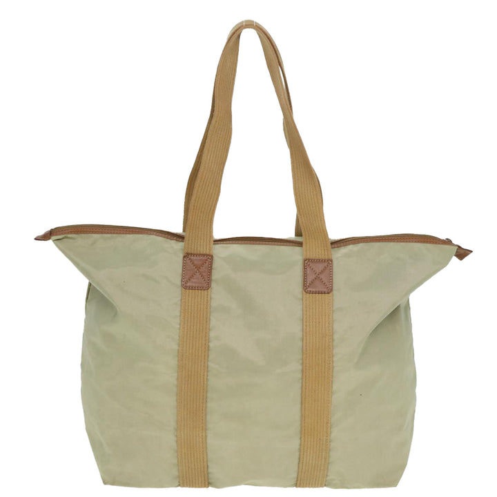 CHRISTIAN Top quality Dior Tote Bag Nylon Beige Auth th5100