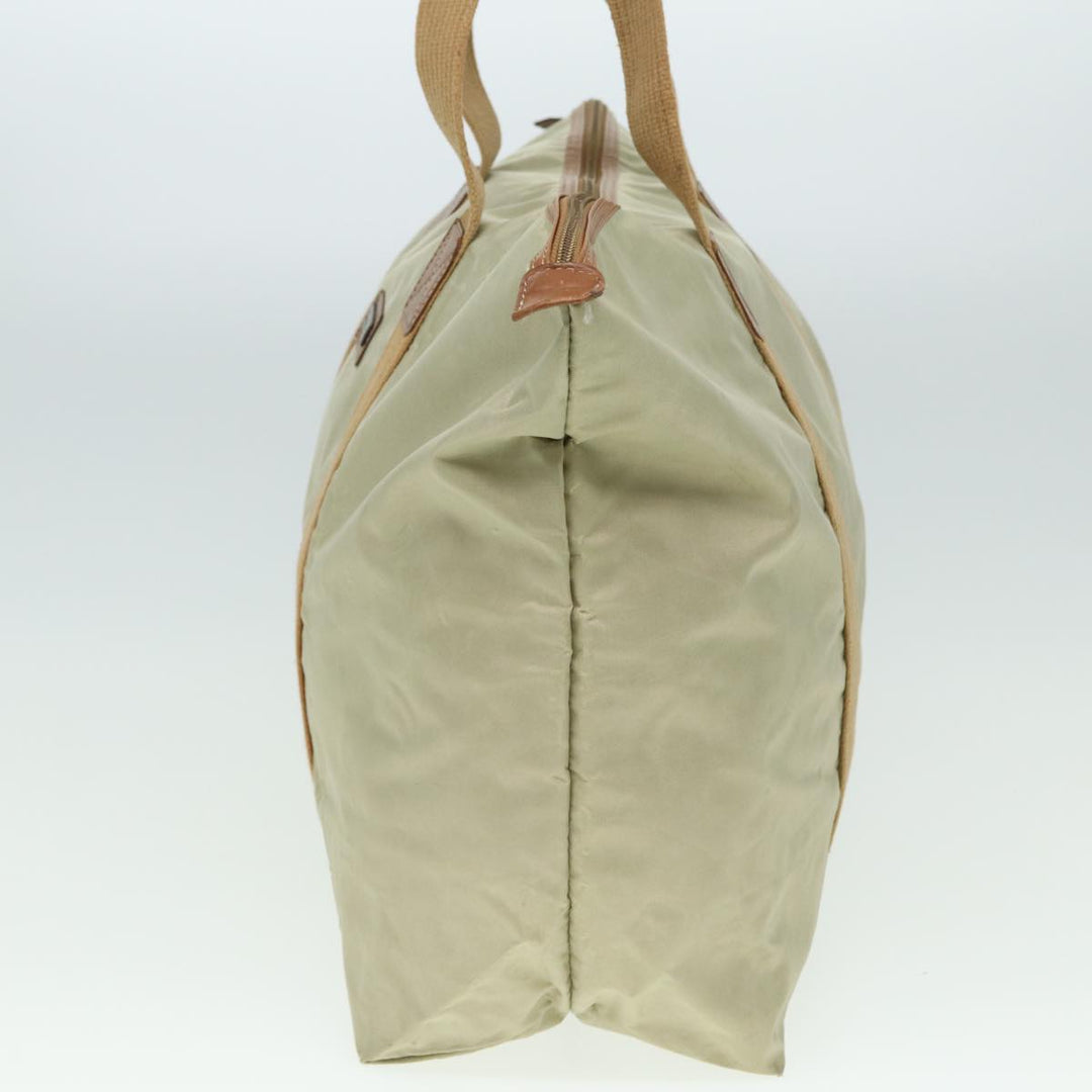 CHRISTIAN Top quality Dior Tote Bag Nylon Beige Auth th5100