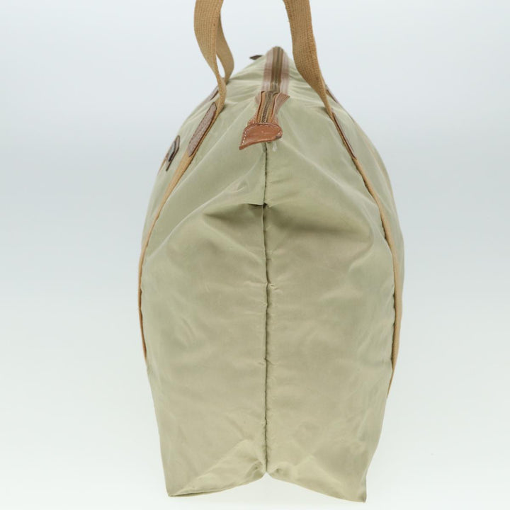 CHRISTIAN Top quality Dior Tote Bag Nylon Beige Auth th5100