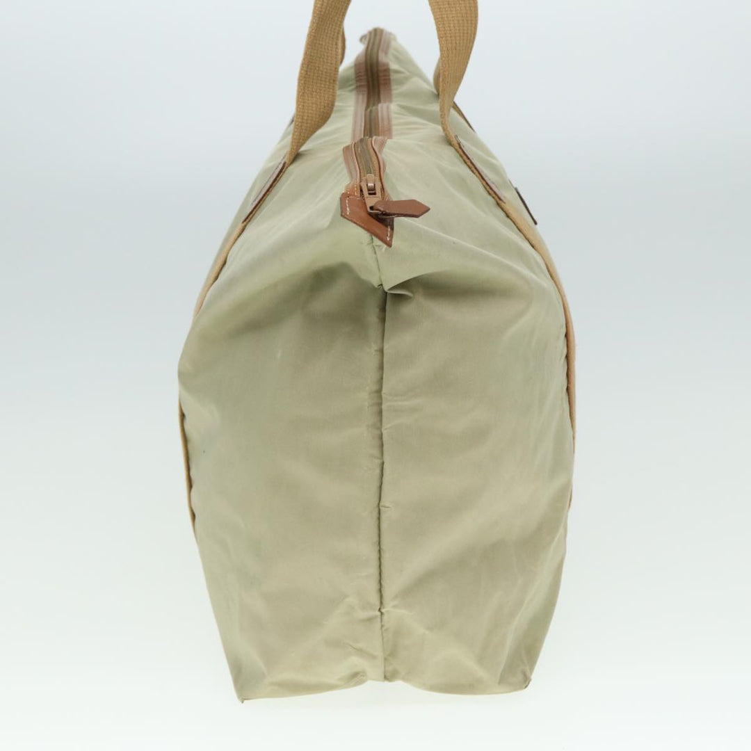 CHRISTIAN Top quality Dior Tote Bag Nylon Beige Auth th5100