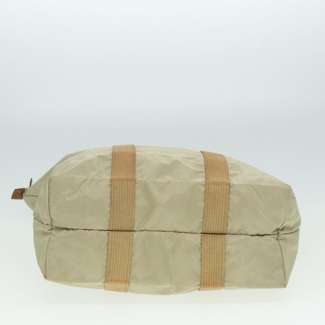 CHRISTIAN Top quality Dior Tote Bag Nylon Beige Auth th5100