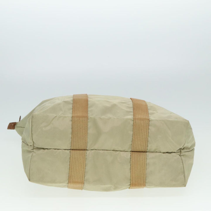 CHRISTIAN Top quality Dior Tote Bag Nylon Beige Auth th5100