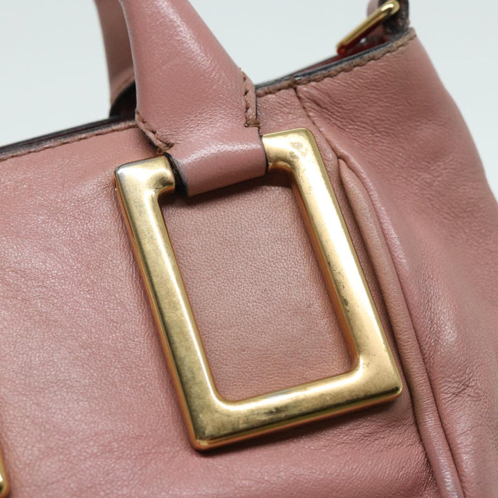 Chloe Hand Bag Leather 2way Pink th5192