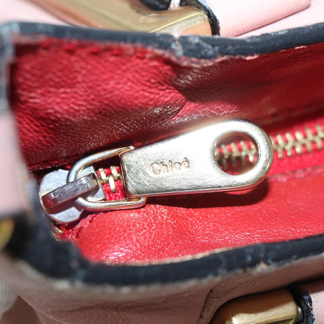 Chloe Hand Bag Leather 2way Pink th5192