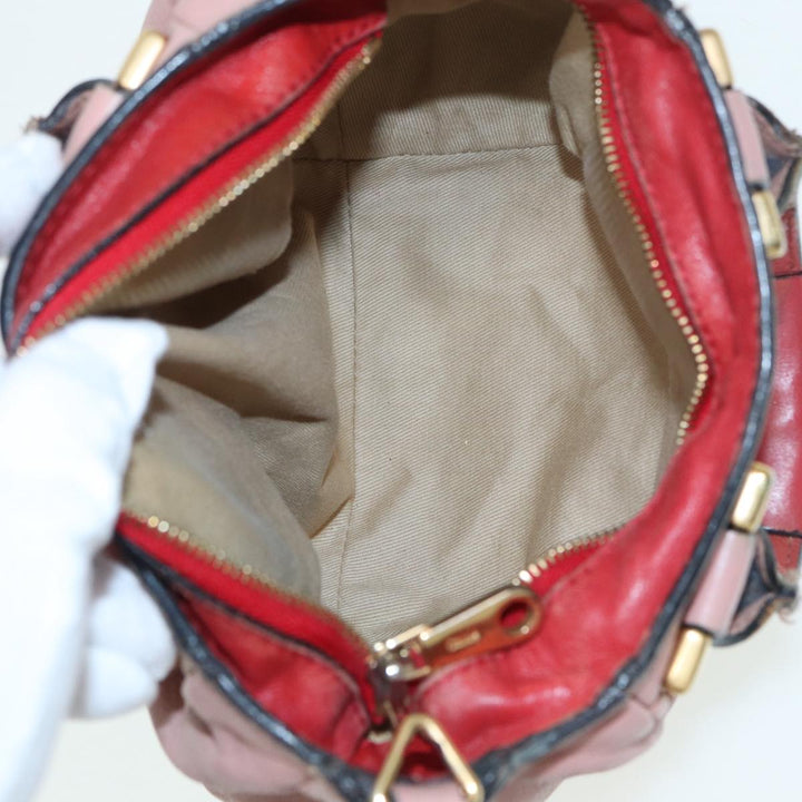 Chloe Hand Bag Leather 2way Pink th5192