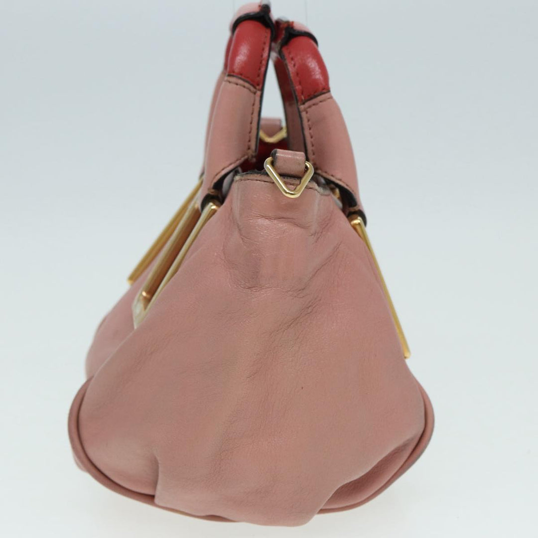 Chloe Hand Bag Leather 2way Pink th5192