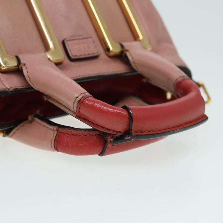 Chloe Hand Bag Leather 2way Pink th5192