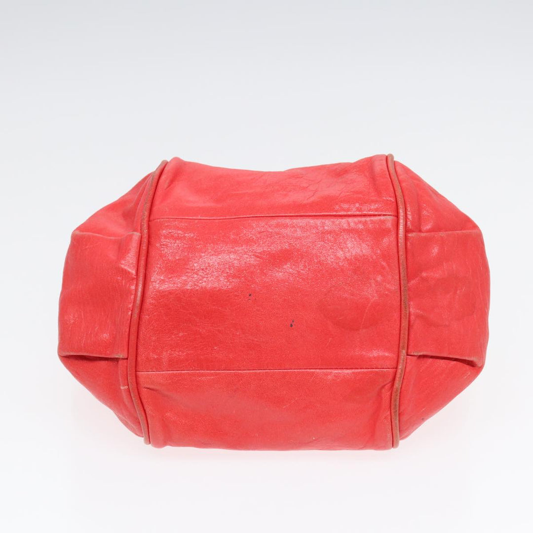 Chloe Etel Hand Bag Leather 2way Pink Gold th5216