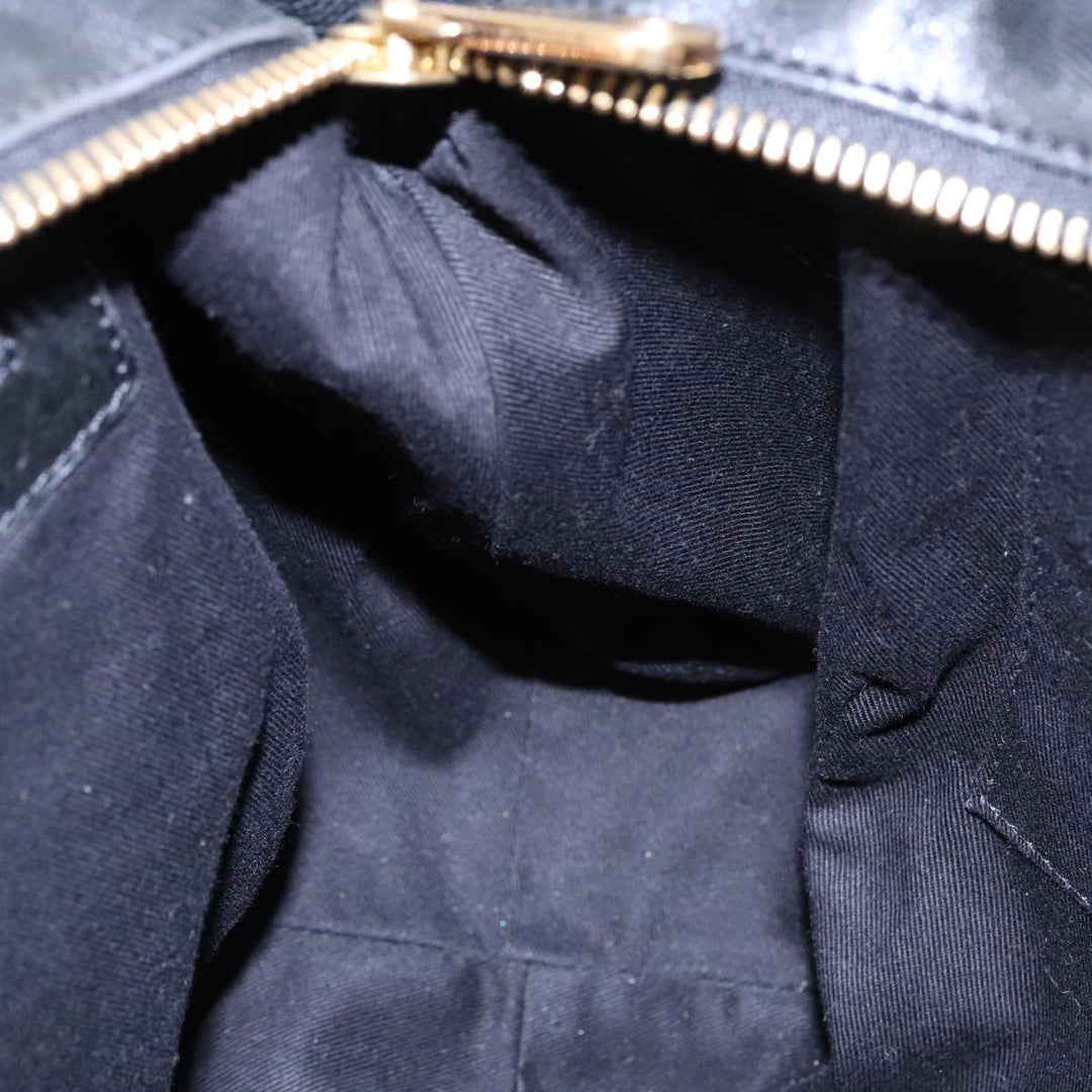 Chloe Etel Hand Bag 2way Beige Black gold th5258