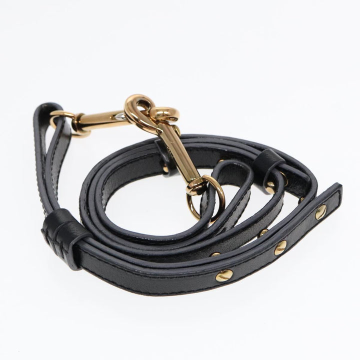 Chloe Etel Hand Bag 2way Beige Black gold th5258