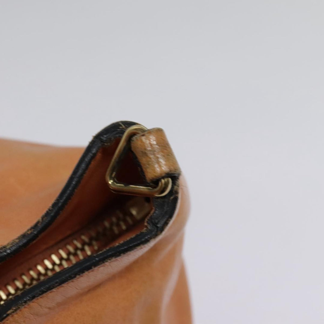 Chloe Etel Shoulder Bag Leather 2way Orange Gold th5309