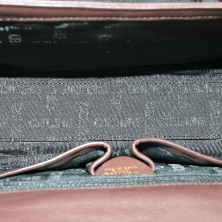 Celine Hand Bag Leather 2way Brown  rd530