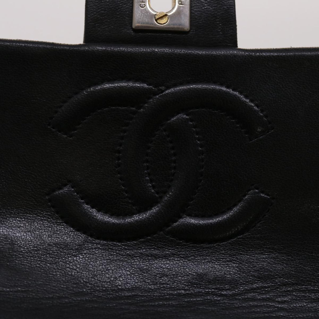 Top Quality Chanel Matelasse Chain New Shoulder Bag Lamb Skin Black Gold CC Auth 24557A