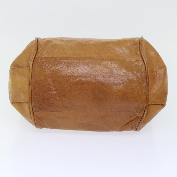 Chloe Etel Hand Bag Leather 2way Brown 01-11-50 yb263