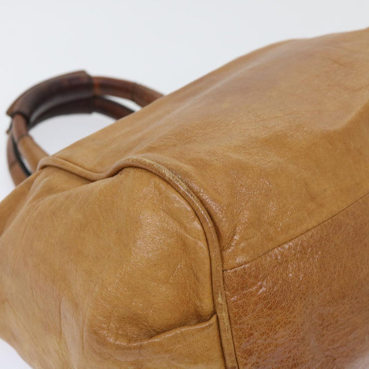 Chloe Etel Hand Bag Leather 2way Brown 01-11-50 yb263