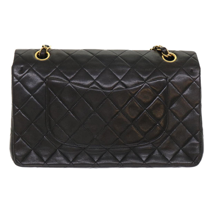 Top Quality Chanel Classic Matelasse 25 Chain New Shoulder Bag Lamb Skin Black Auth 29962A