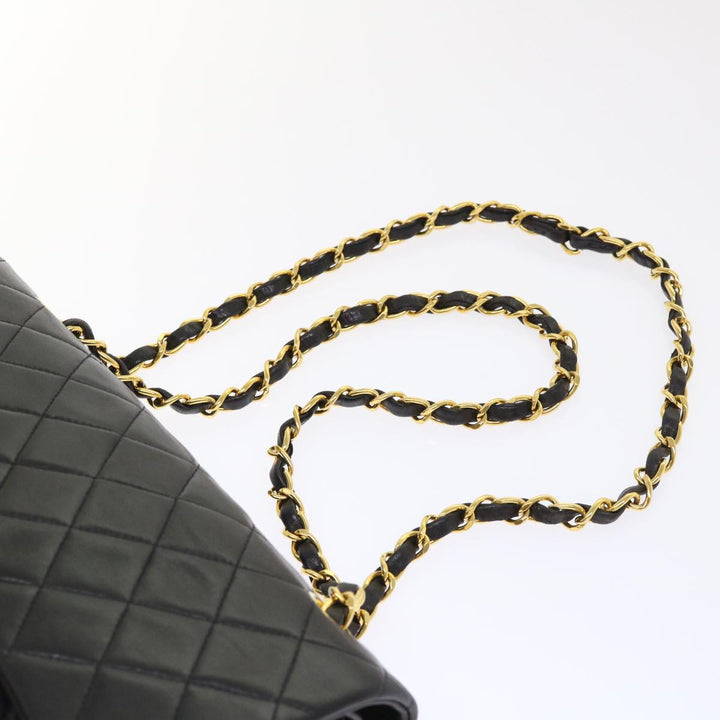 Top Quality Chanel Classic Matelasse 25 Chain New Shoulder Bag Lamb Skin Black Auth 29962A
