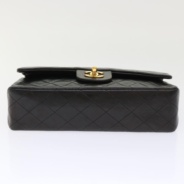 Top Quality Chanel Classic Matelasse 25 Chain New Shoulder Bag Lamb Skin Black Auth 29962A