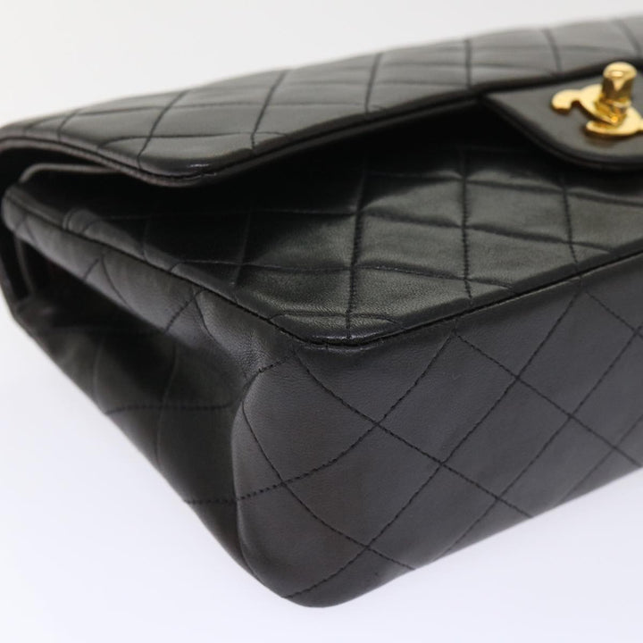 Top Quality Chanel Classic Matelasse 25 Chain New Shoulder Bag Lamb Skin Black Auth 29962A