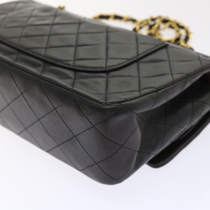 Top Quality Chanel Classic Matelasse 25 Chain New Shoulder Bag Lamb Skin Black Auth 29962A