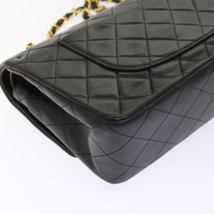 Top Quality Chanel Classic Matelasse 25 Chain New Shoulder Bag Lamb Skin Black Auth 29962A