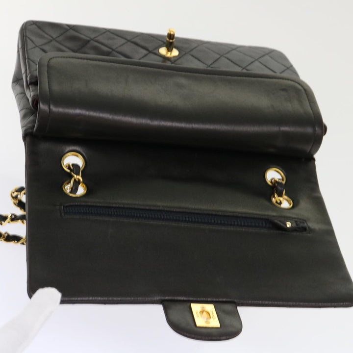 Top Quality Chanel Classic Matelasse 25 Chain New Shoulder Bag Lamb Skin Black Auth 29962A