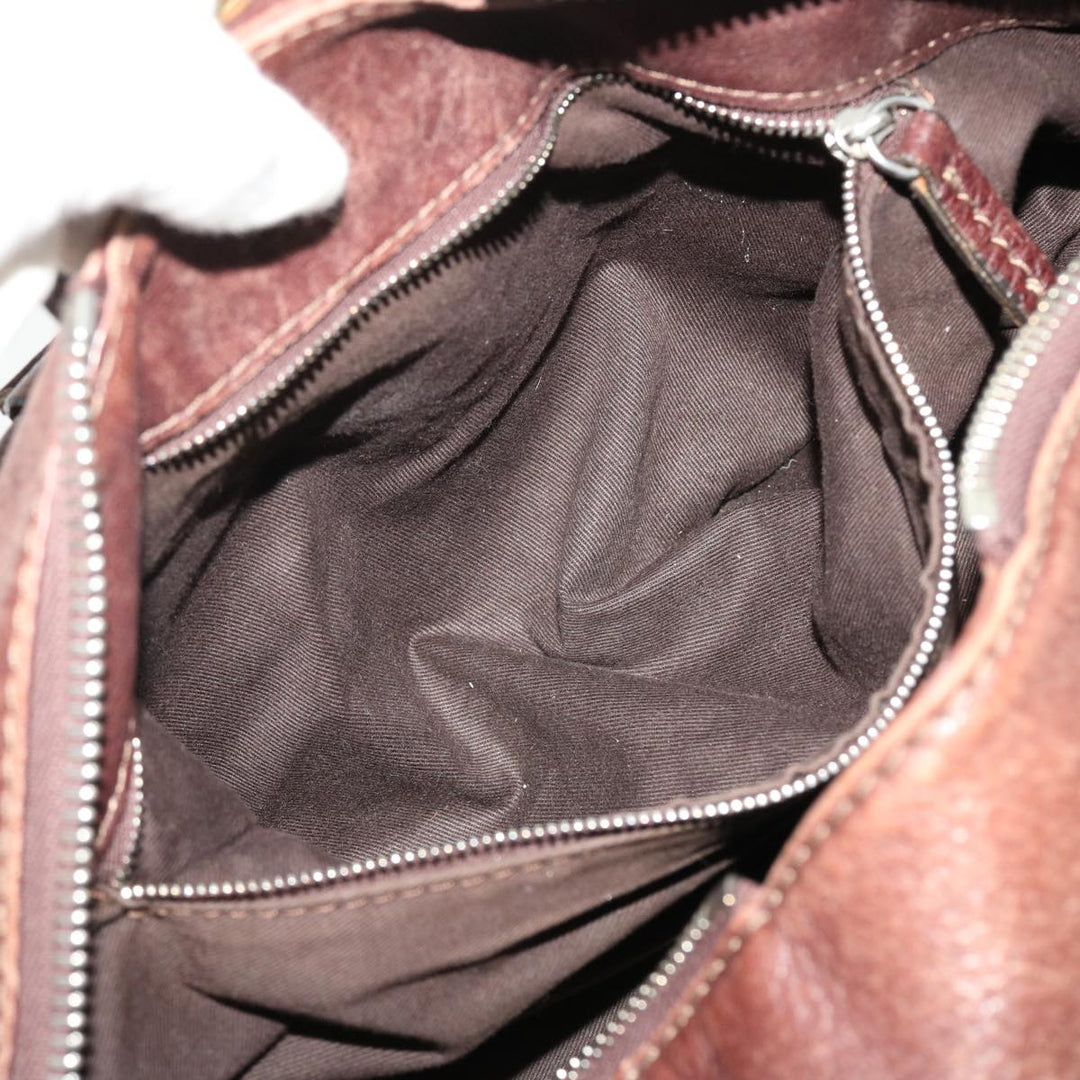 Chloe Paddington Hand Bag Leather Brown 02-06-53 ti1053