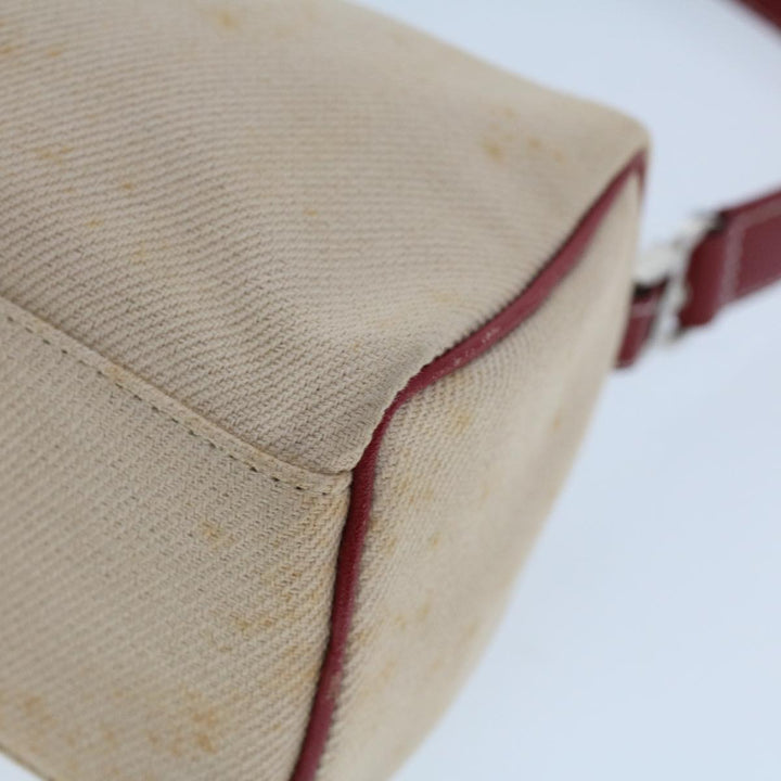 Burberry Blue Label Shoulder Bag Canvas Beige Auth ti1213