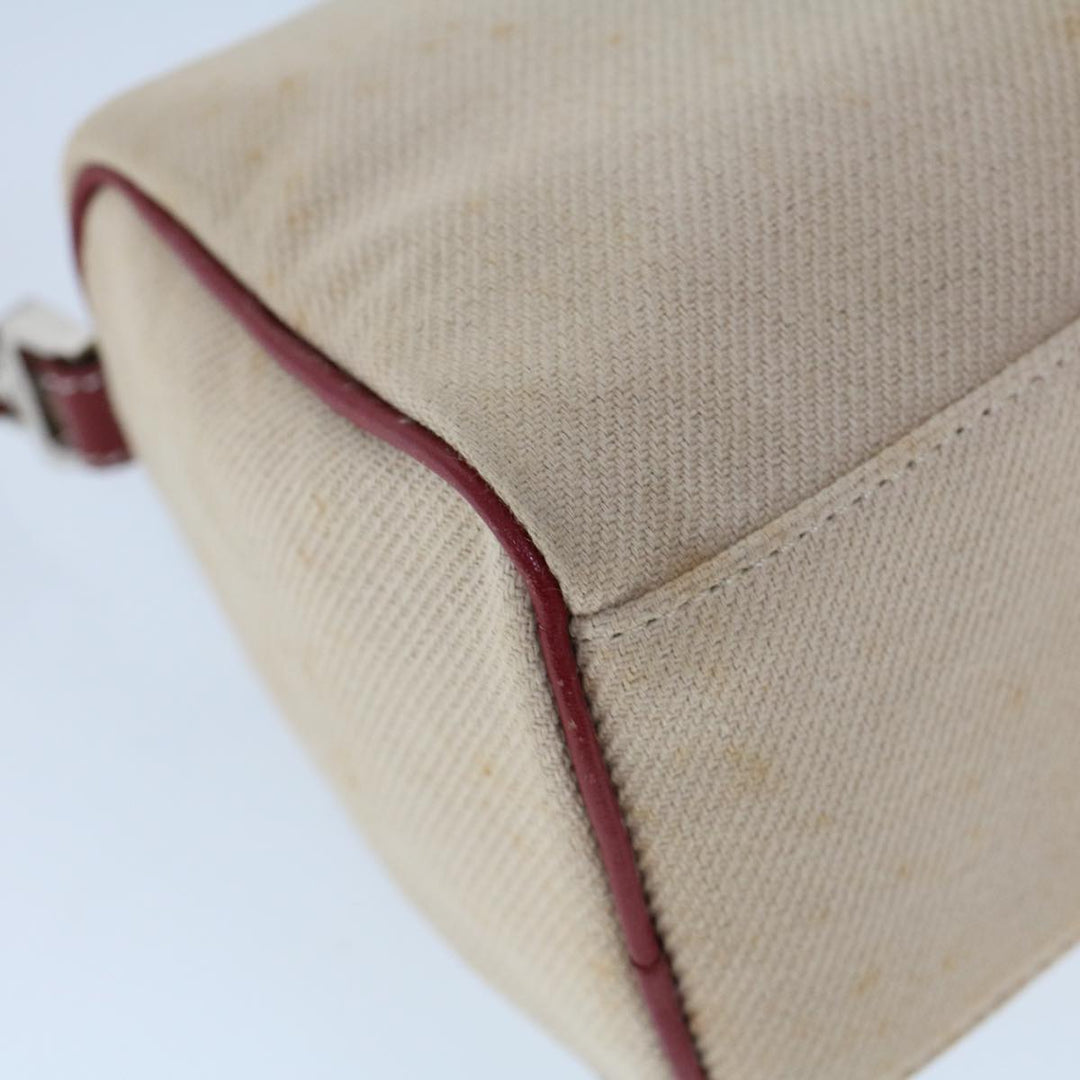 Burberry Blue Label Shoulder Bag Canvas Beige Auth ti1213