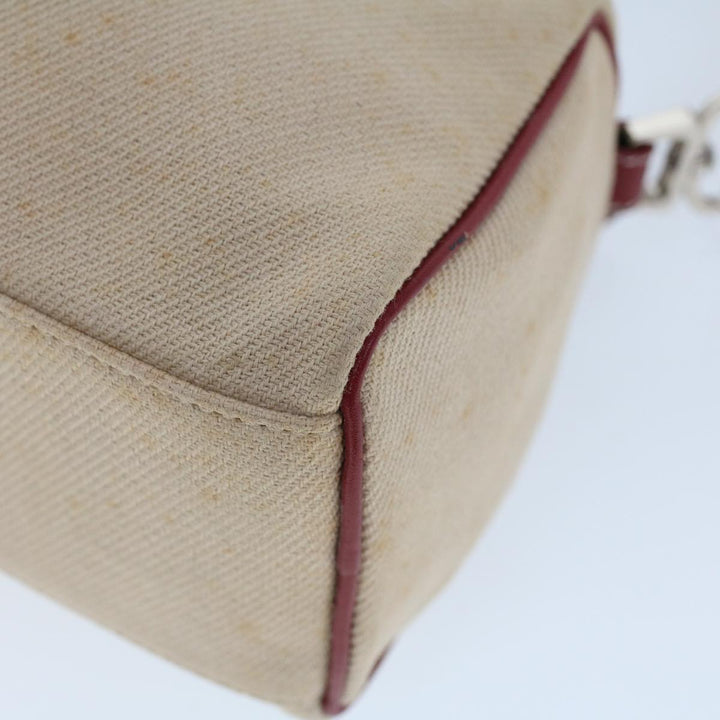 Burberry Blue Label Shoulder Bag Canvas Beige Auth ti1213
