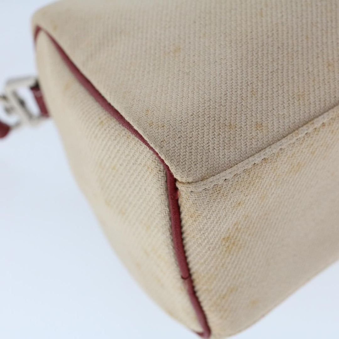 Burberry Blue Label Shoulder Bag Canvas Beige Auth ti1213