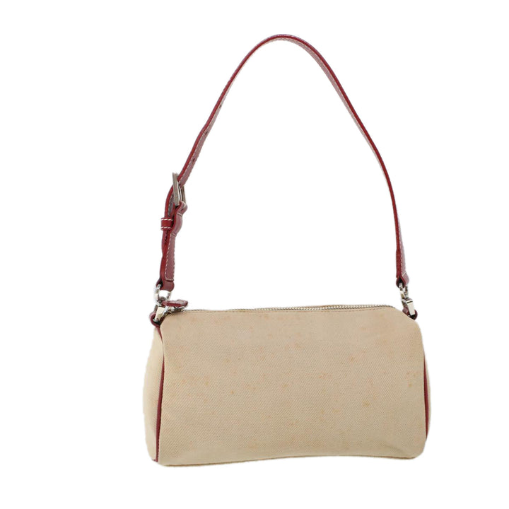 Burberry Blue Label Shoulder Bag Canvas Beige Auth ti1213