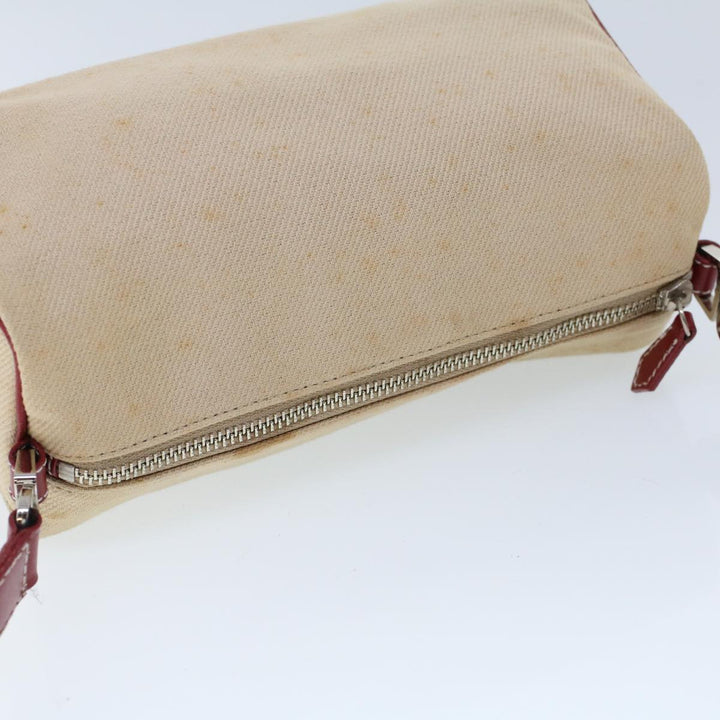 Burberry Blue Label Shoulder Bag Canvas Beige Auth ti1213
