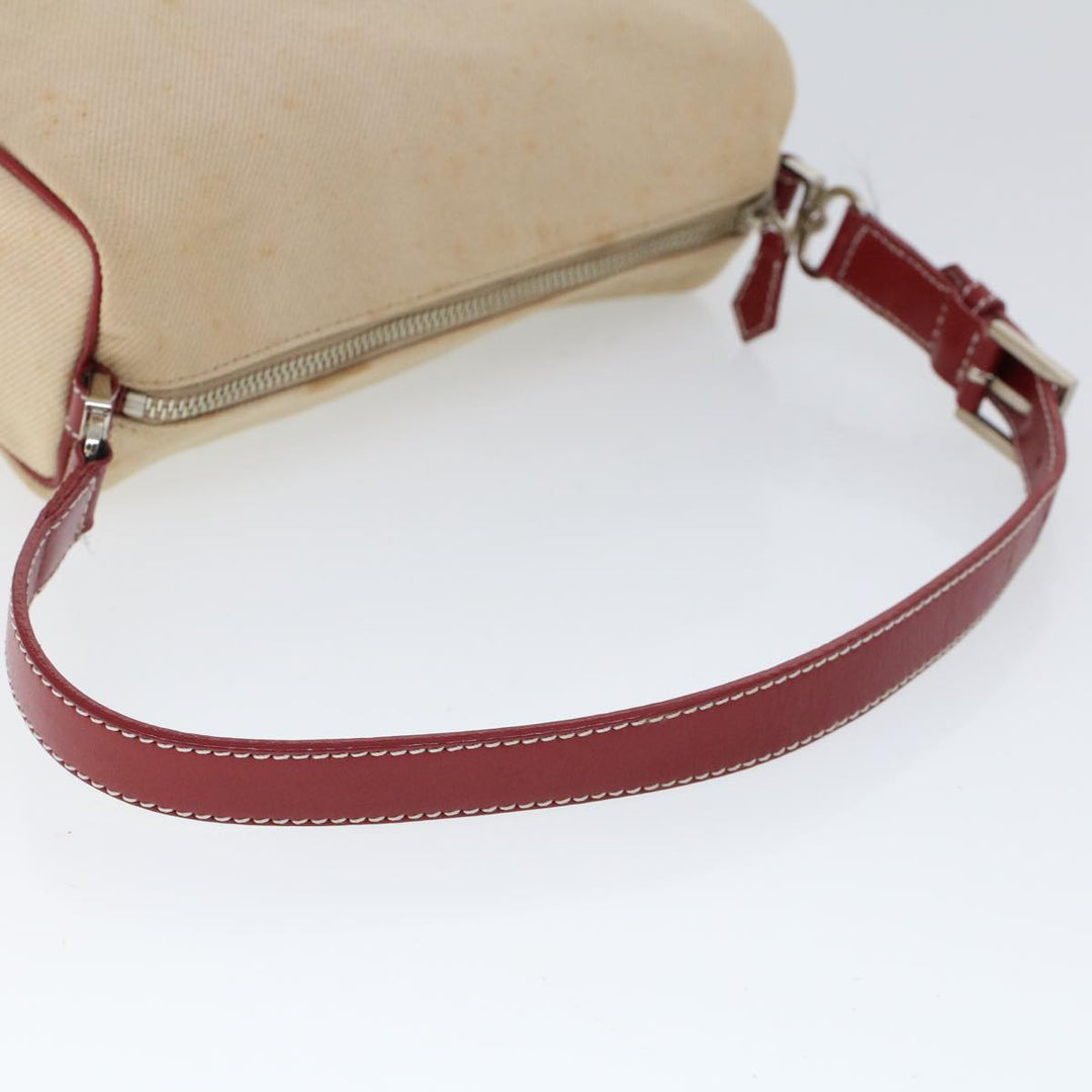 Burberry Blue Label Shoulder Bag Canvas Beige Auth ti1213