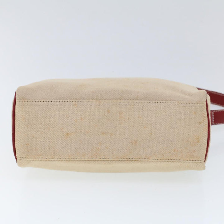 Burberry Blue Label Shoulder Bag Canvas Beige Auth ti1213