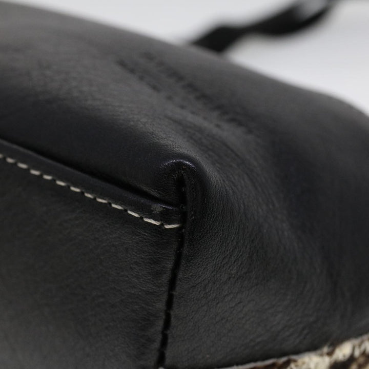 Burberry Blue Label Shoulder Bag Harako leather Brown Auth ti1215