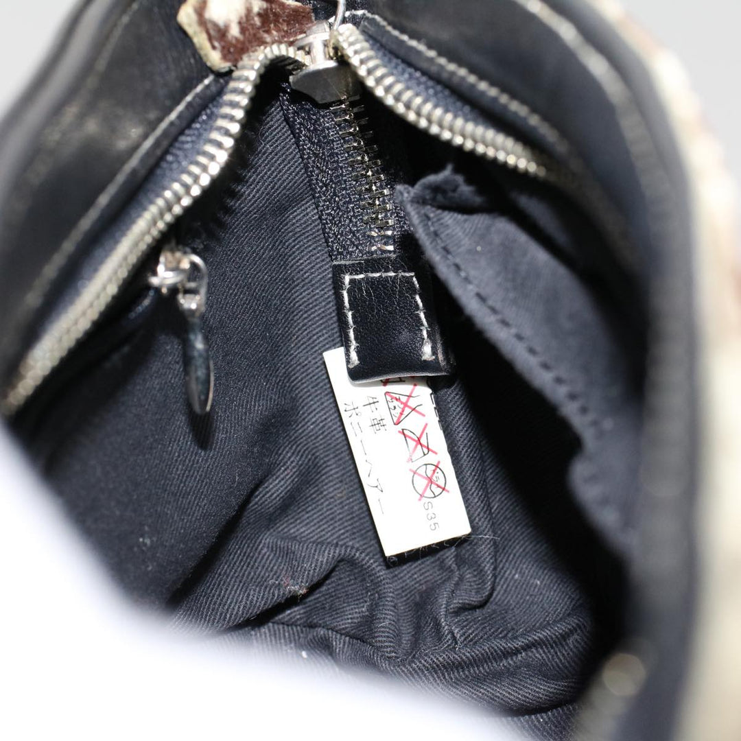 Burberry Blue Label Shoulder Bag Harako leather Brown Auth ti1215