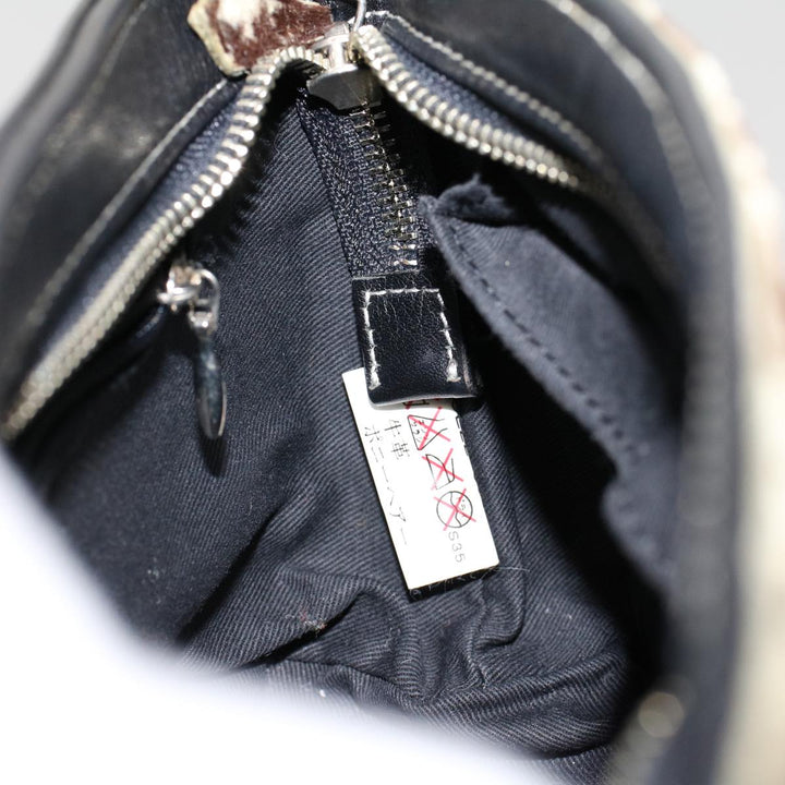 Burberry Blue Label Shoulder Bag Harako leather Brown Auth ti1215