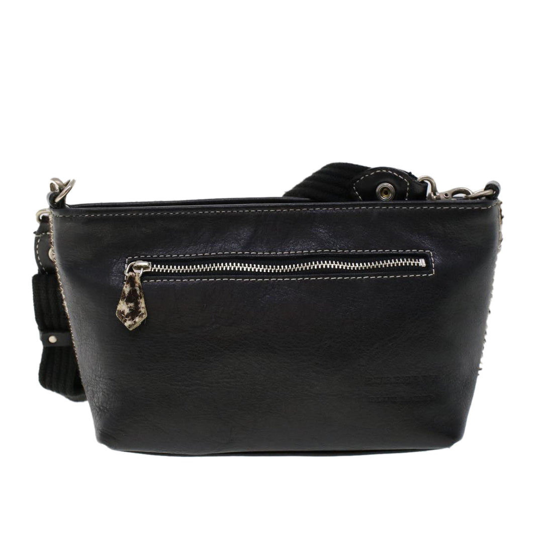 Burberry Blue Label Shoulder Bag Harako leather Brown Auth ti1215