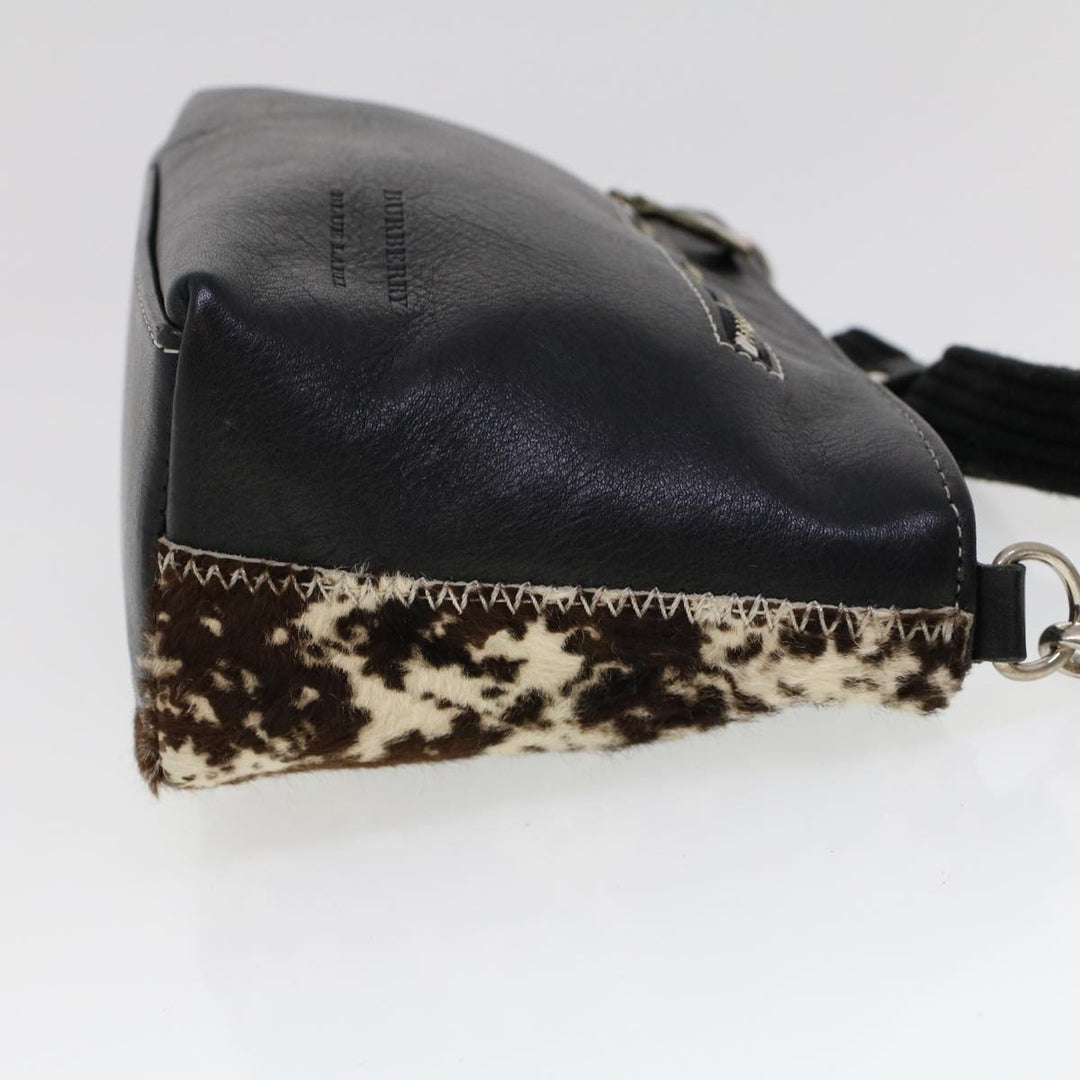 Burberry Blue Label Shoulder Bag Harako leather Brown Auth ti1215