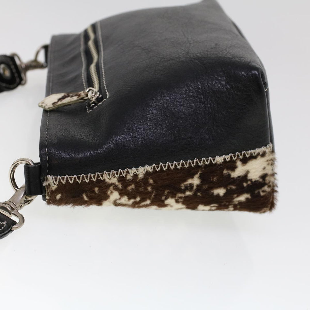 Burberry Blue Label Shoulder Bag Harako leather Brown Auth ti1215