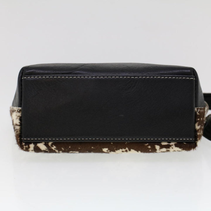 Burberry Blue Label Shoulder Bag Harako leather Brown Auth ti1215