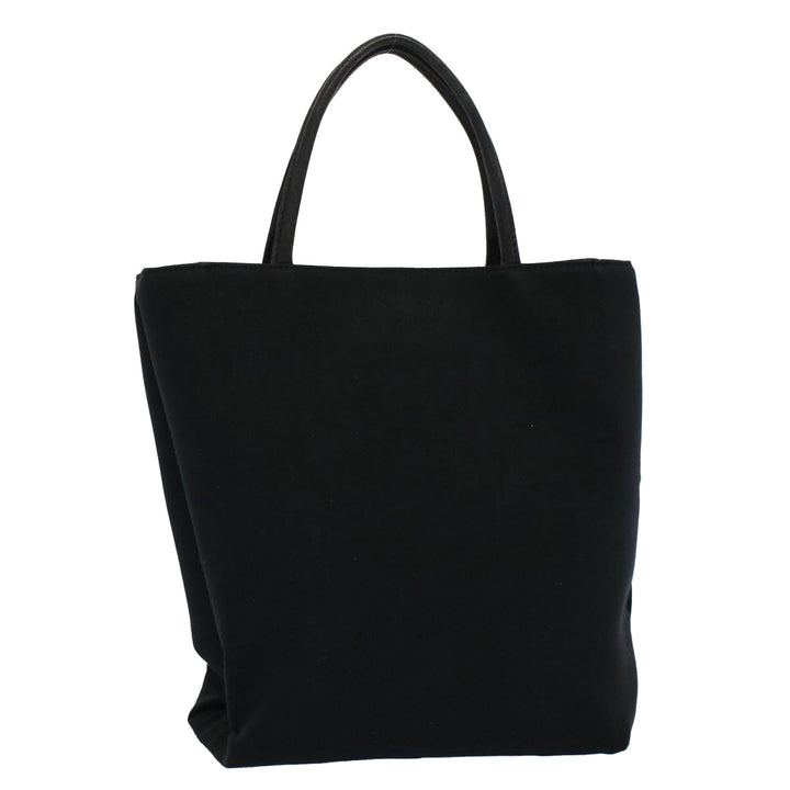 Burberry Tote Bag Canvas Black Auth ti1239