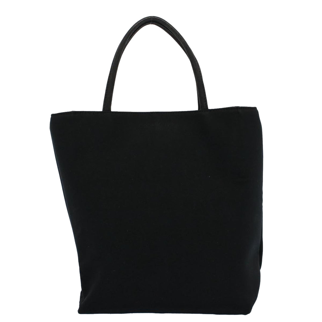 Burberry Tote Bag Canvas Black Auth ti1239