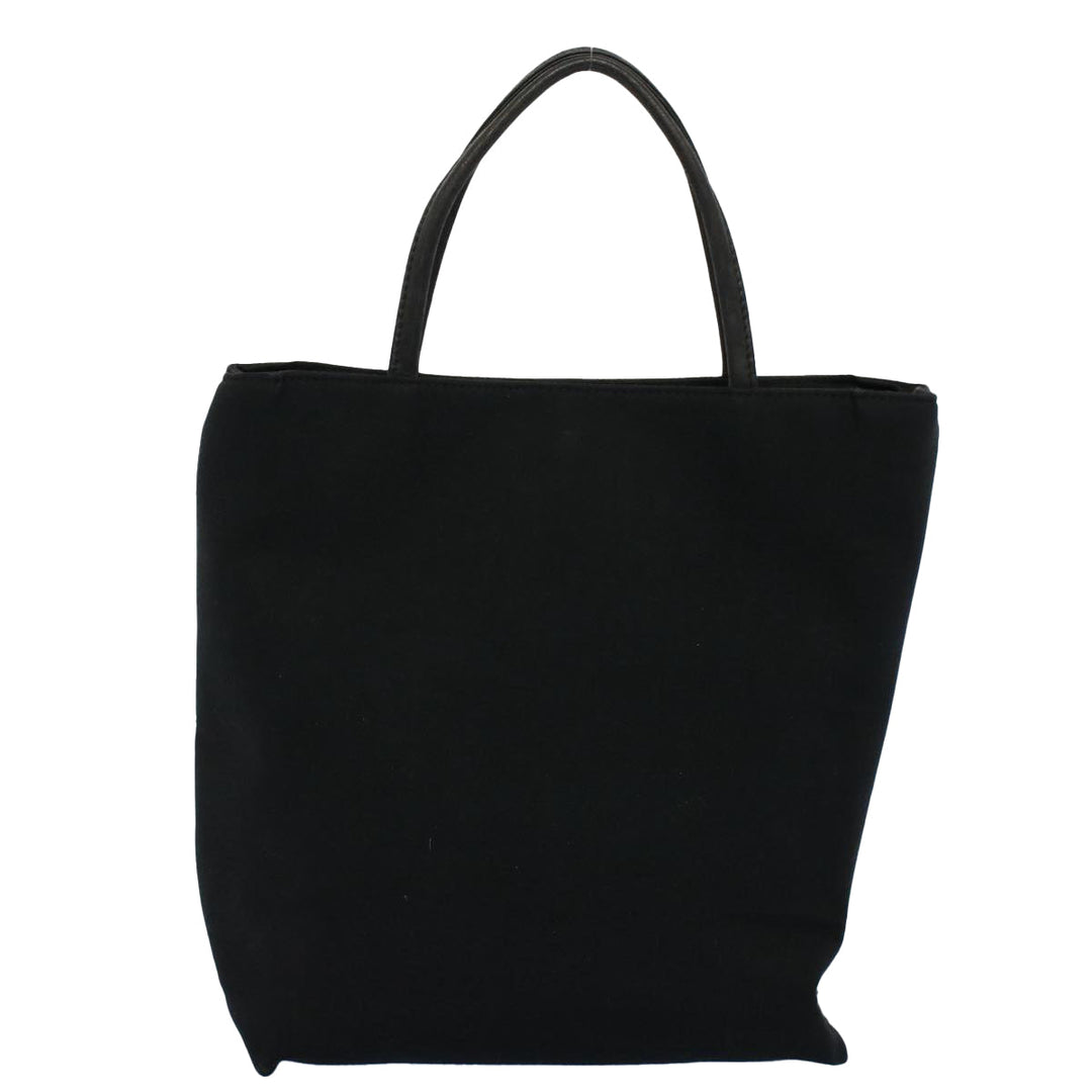 Burberry Tote Bag Canvas Black Auth ti1239